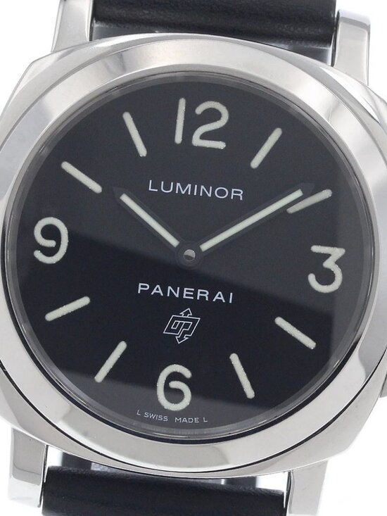 PANERAI Luminor base logo PAM00000 black Dial Hand Winding Men\'s Watch_962517 main image 3